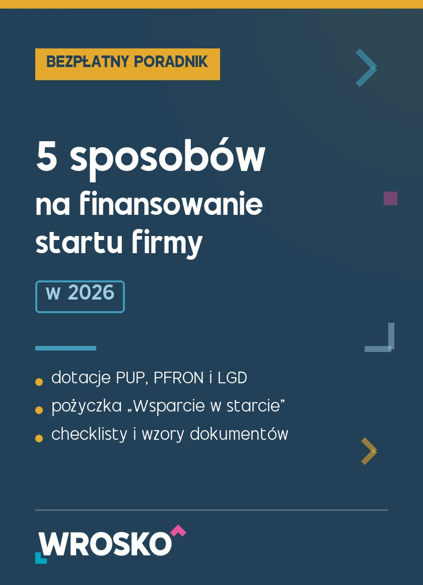 Okladka poradnika - 5 sposobow na finansowanie startu firmy w 2026
